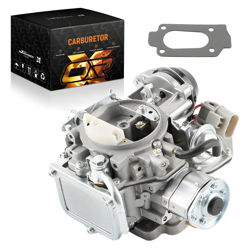 Waverspeed 2 Barrel Carburetor for Nissan Pickup 720 2.4L Z24 Engine 1983-1986,for Nissan Bluebird/Caravan/Atras Truck/Vanette Panel Van 16010-21G61, Automatic Choke - Image 1